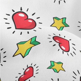 Hearts And Stars Lightweight Performance Linen