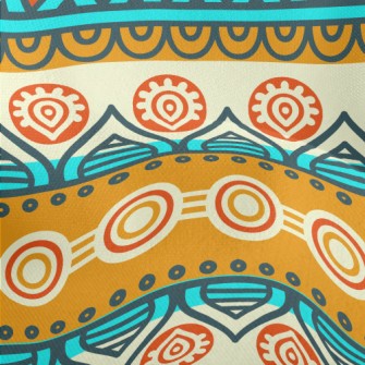 Ethnic Patterns Lightweight Performance Linen