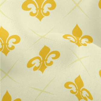 Elegant Golden Flower Lightweight Performance Linen