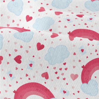 Pink Rainbow Cloud Heart Modern Jersey
