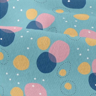 Pink Blue Circle Geometry Modern Jersey