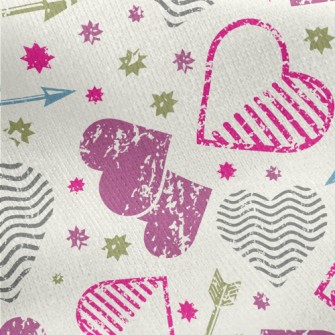 Heart And Love Sword Jersey Backed Fleece