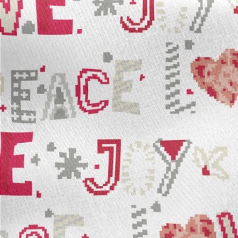 Love Words Jersey Backed Fleece