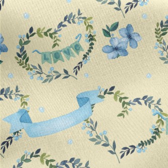 Love Wreath Jersey Backed Fleece