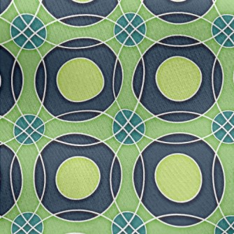 Retro Circle Jersey Backed Fleece