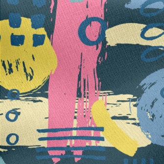 Abstract Drawing Jersey Backed Fleece