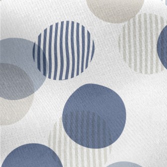 Striped Circle Jersey Backed Fleece