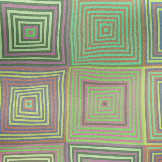 Square Mosaic Jersey Backed Fleece