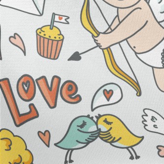 Romantic Cupid Pongee