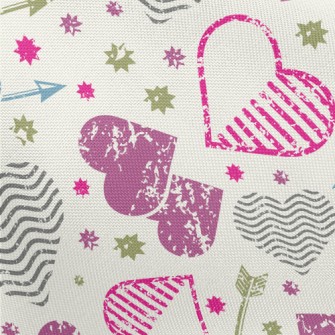 Heart And Love Sword Pongee