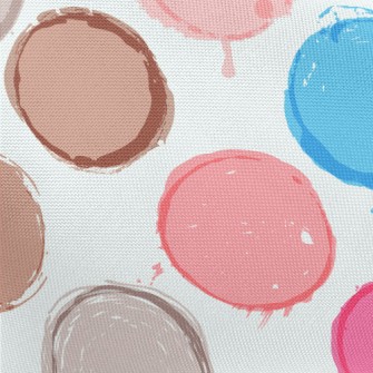 Colored Circles Pongee