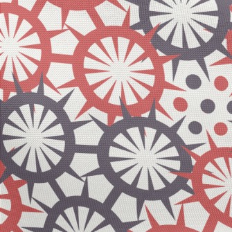 Ethnic Flower Weaving Pongee