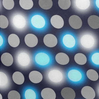 Black And Blue Polka Dots Pongee