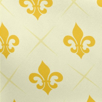 Elegant Golden Flower Pongee