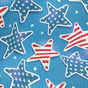 Red And Blue Stars Stretch Jersey