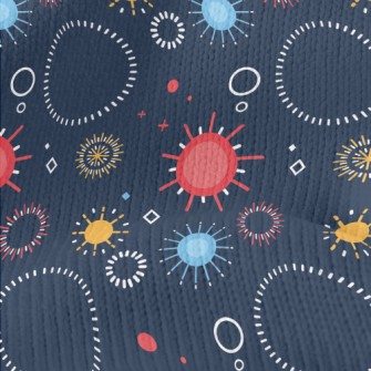 Colorful Fireworks Stretch Jersey