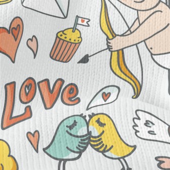 Romantic Cupid Stretch Jersey