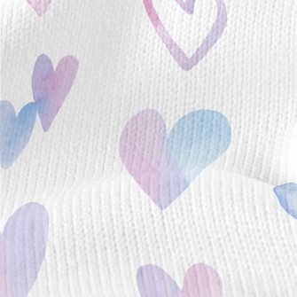 Pink Heart Stretch Jersey