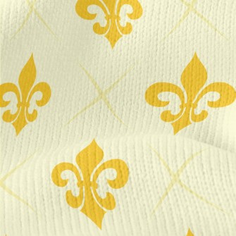 Elegant Golden Flower Stretch Jersey