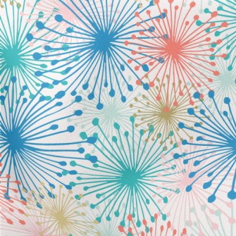 Pink And Tender Fireworks Lightweight Cotton Poplin