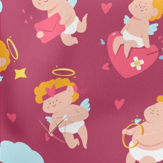 Cute Cupid Lightweight Cotton Poplin