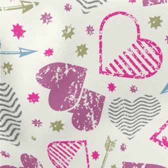 Heart And Love Sword Lightweight Cotton Poplin