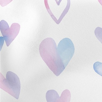 Pink Heart Lightweight Cotton Poplin