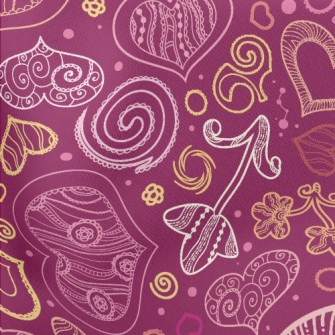 Heart And Flower Lightweight Cotton Poplin