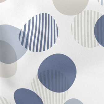 Striped Circle Lightweight Cotton Poplin