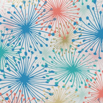Pink And Tender Fireworks Midweight Cotton Poplin