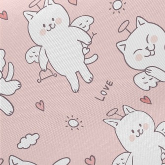 Cupid Cat Midweight Cotton Poplin