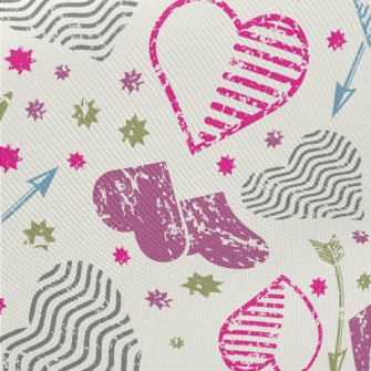 Heart And Love Sword Midweight Cotton Poplin