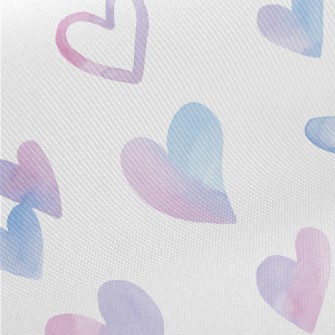 Pink Heart Midweight Cotton Poplin