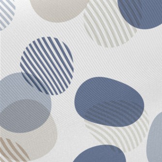Striped Circle Midweight Cotton Poplin