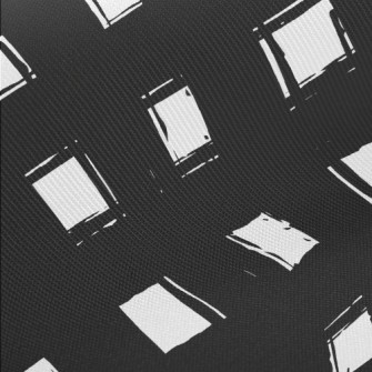 Black Plaid Midweight Cotton Poplin
