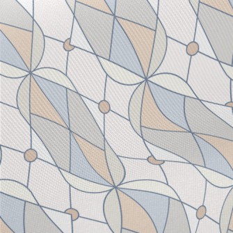 Color Crayon Geometry Midweight Cotton Poplin