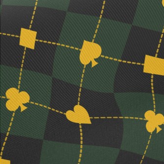 Plaid Spades Clubs Midweight Cotton Poplin