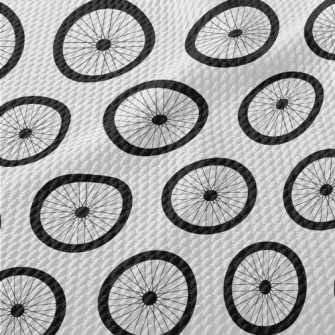 Bicycle Wheel Pattern Birdseye Piqué