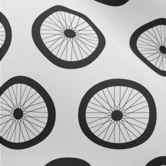 Bicycle Wheel Pattern Chiffon