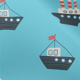 Ship Sailing On The Sea Chiffon
