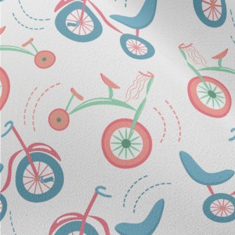 Cartoon Retro Bicycle Chiffon