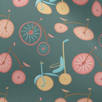 Colorful Retro Bicycle Chiffon