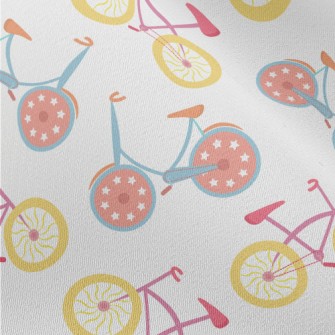 Colorful And Cute Bicycle Chiffon