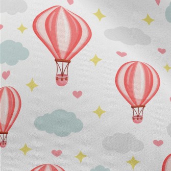 Hot Air Balloon And Love Chiffon