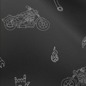 Motorcycle And Helmet Chiffon