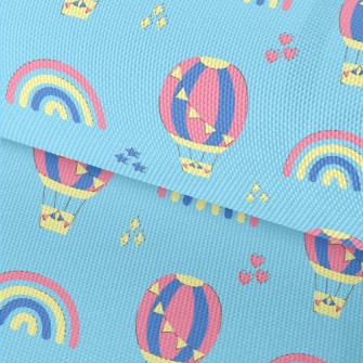 Cute Hot Air Flying In The Air Waterproof Oxford