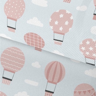 Pink Pattern Hot Air Balloon Waterproof Oxford