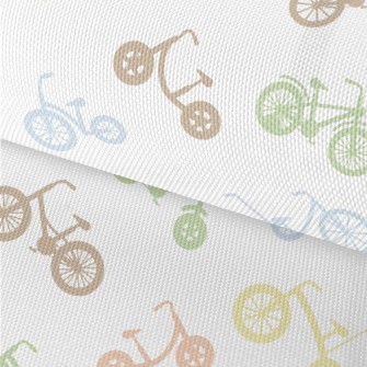 Colorful Bicycle Silhouette Waterproof Oxford