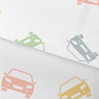 Colored Car Silhouettes Waterproof Oxford