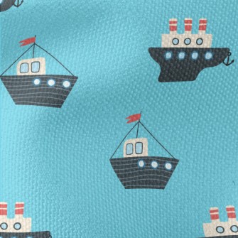 Ship Sailing On The Sea Waterproof Canvas